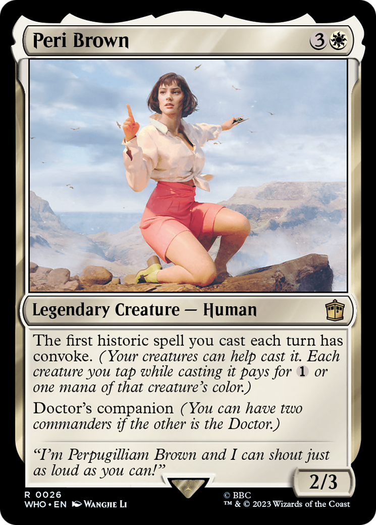 Peri Brown [Doctor Who] | Exor Games Truro