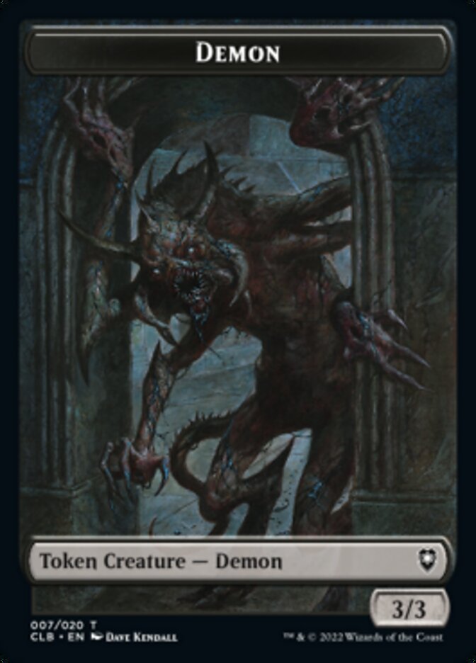 Treasure // Demon Double-Sided Token [Commander Legends: Battle for Baldur's Gate Tokens] | Exor Games Truro