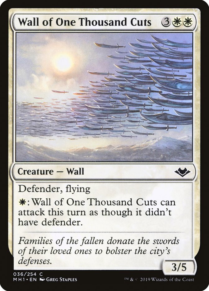 Wall of One Thousand Cuts [Modern Horizons] | Exor Games Truro