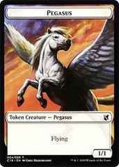 Pegasus // Human Double-Sided Token [Commander 2019 Tokens] | Exor Games Truro