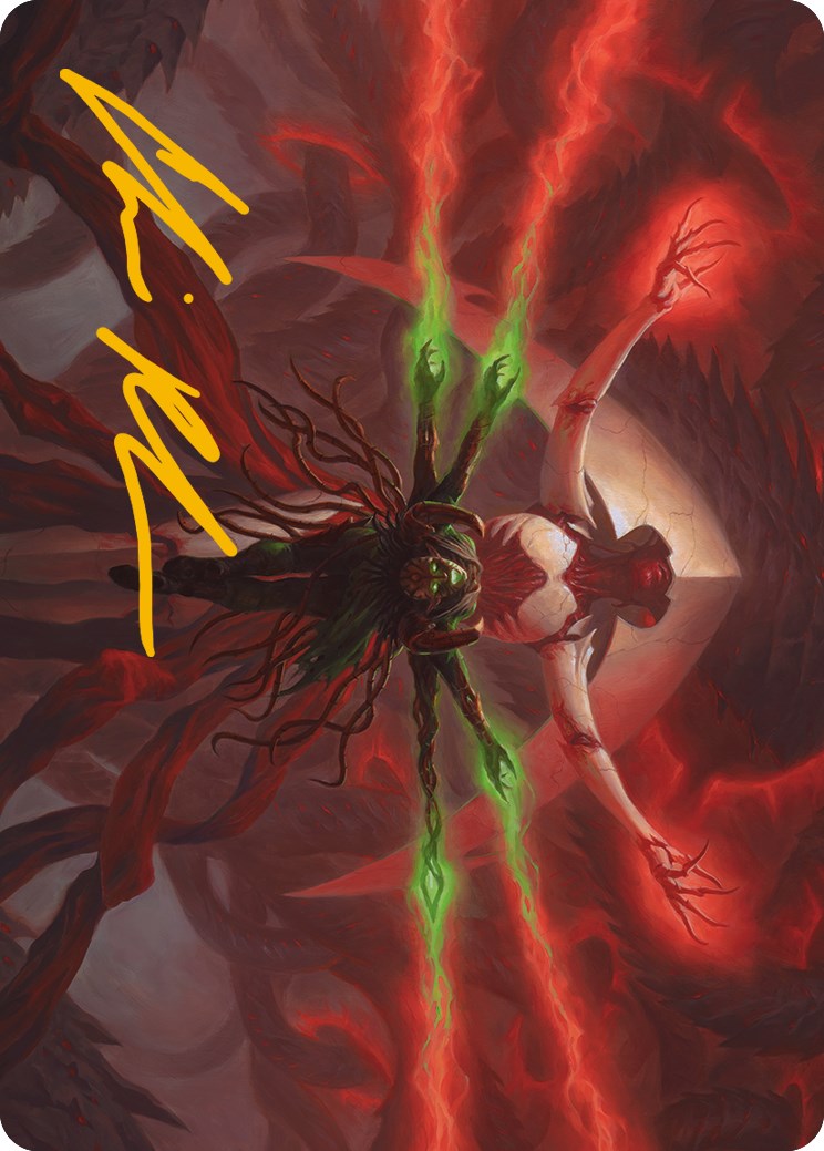 All Will Be One Art Card (Gold-Stamped Signature) [Phyrexia: All Will Be One Art Series] | Exor Games Truro