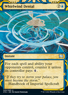 Whirlwind Denial (Foil Etched) [Strixhaven: School of Mages Mystical Archive] | Exor Games Truro