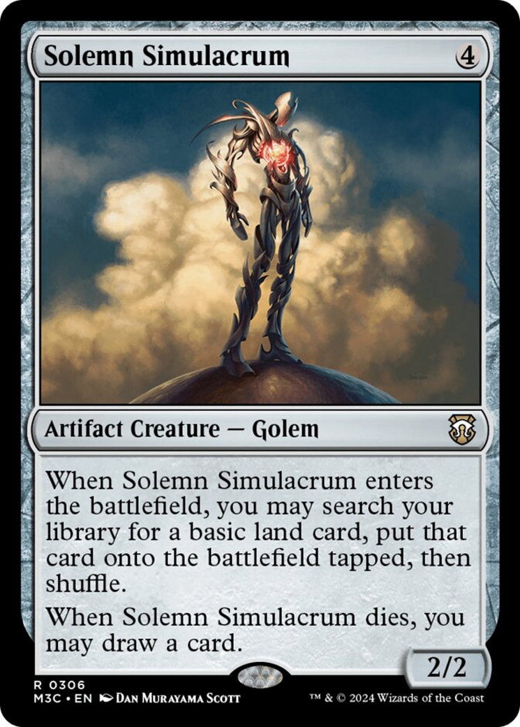 Solemn Simulacrum (Ripple Foil) [Modern Horizons 3 Commander] | Exor Games Truro