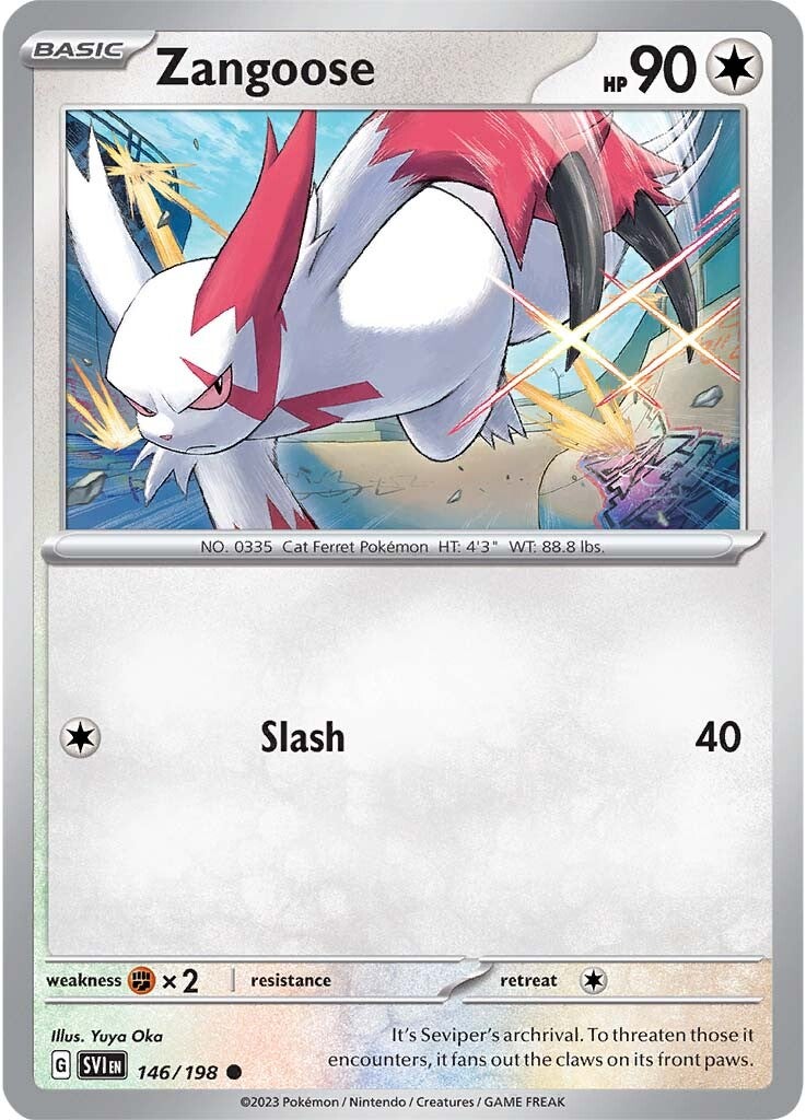 Zangoose (146/198) [Scarlet & Violet: Base Set] | Exor Games Truro