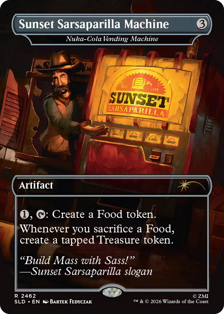 Sunset Sarsaparilla Machine - Nuka-Cola Vending Machine [Secret Lair Drop Series] | Exor Games Truro