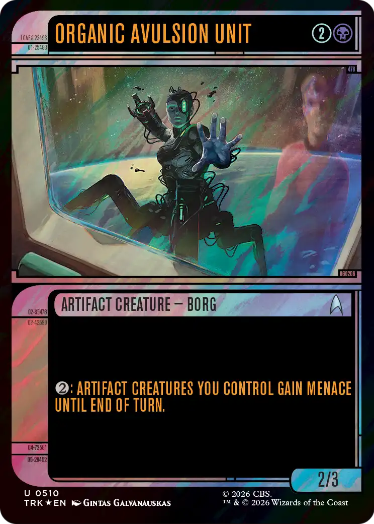 Organic Avulsion Unit (Showcase) (Surge Foil) [Star Trek] | Exor Games Truro