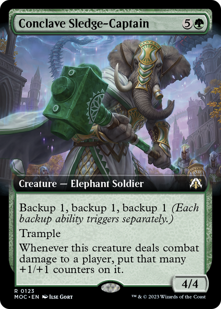 Conclave Sledge-Captain (Extended Art) [March of the Machine Commander] | Exor Games Truro