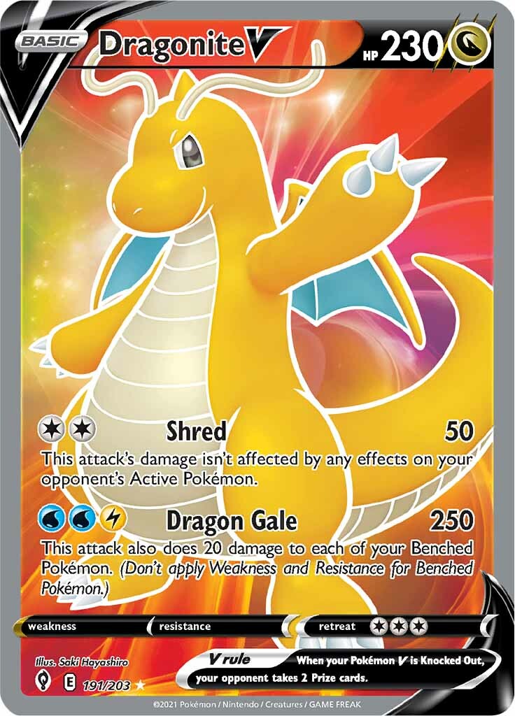 Dragonite V (191/203) [Sword & Shield: Evolving Skies] | Exor Games Truro