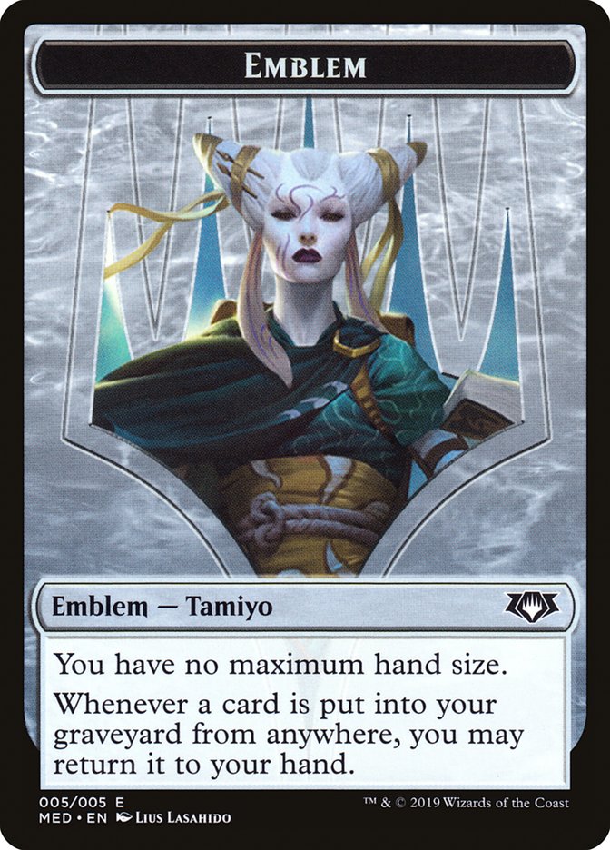 Tamiyo, the Moon Sage Emblem [Mythic Edition Tokens] | Exor Games Truro