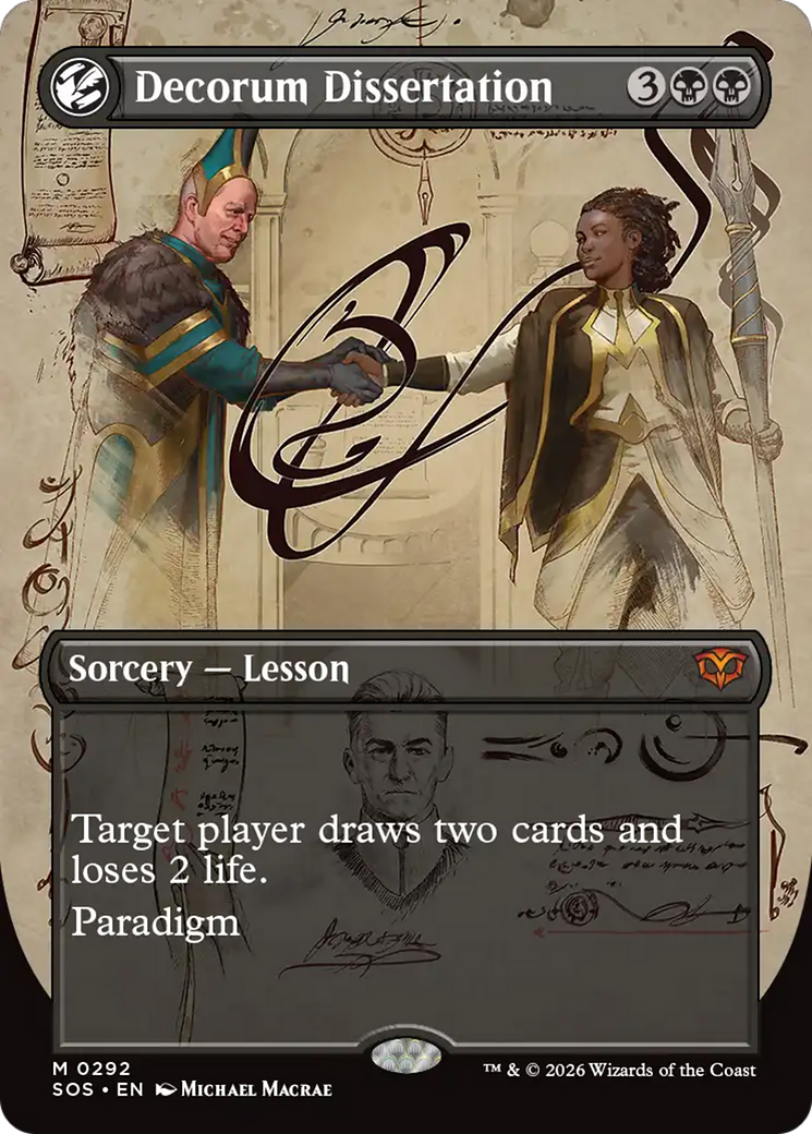 Decorum Dissertation (Borderless) [Secrets of Strixhaven] | Exor Games Truro