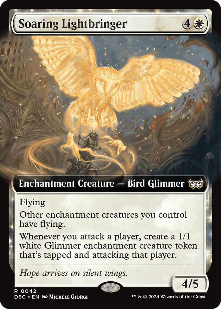 Soaring Lightbringer (Extended Art) [Duskmourn: House of Horror Commander] | Exor Games Truro