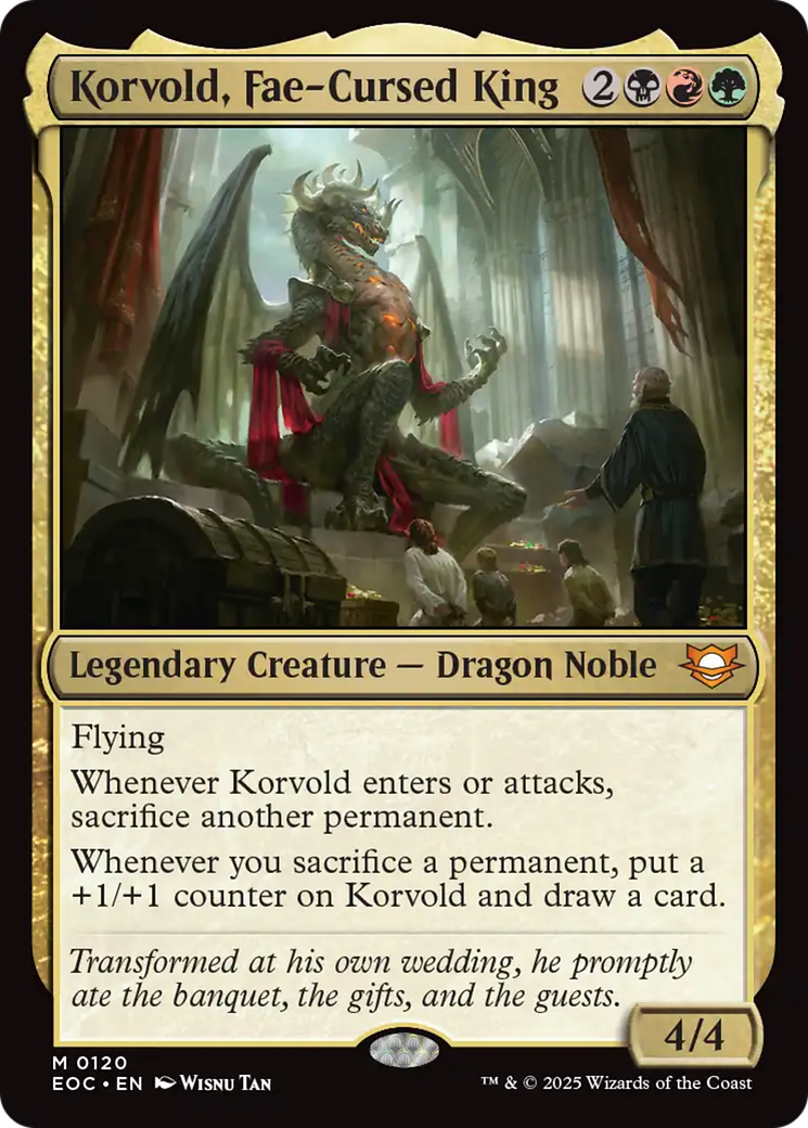 Korvold, Fae-Cursed King [Edge of Eternities Commander] | Exor Games Truro