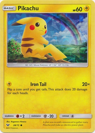 Pikachu (28/73) (Cracked Ice Holo) [Miscellaneous Cards] | Exor Games Truro