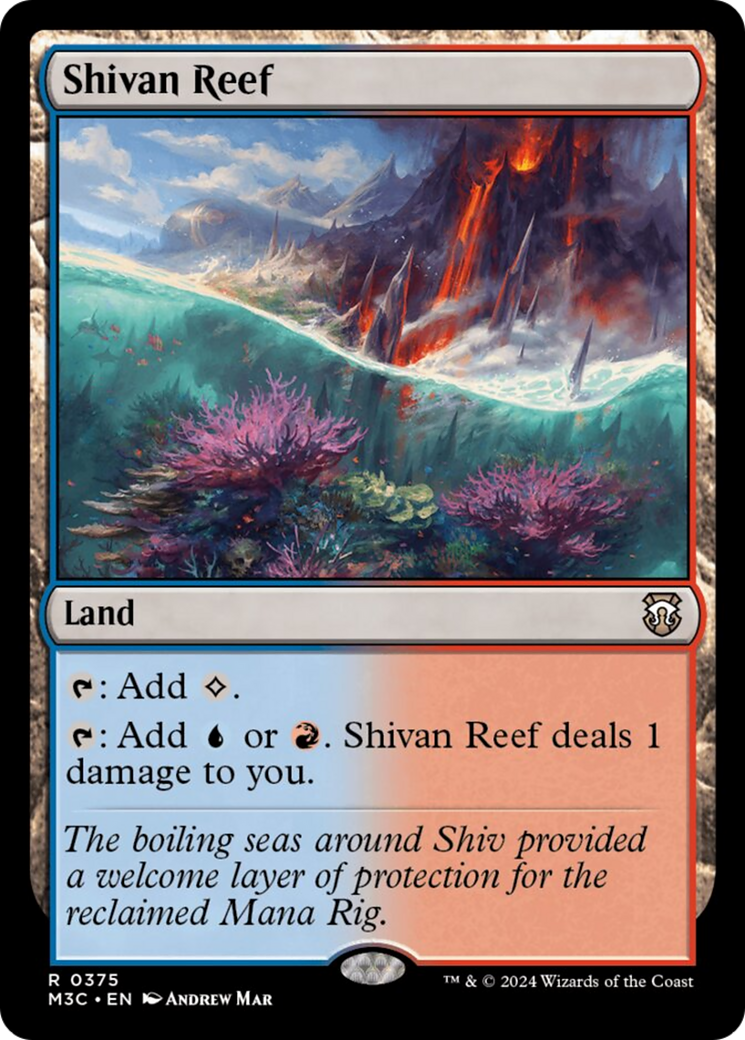 Shivan Reef (Ripple Foil) [Modern Horizons 3 Commander] | Exor Games Truro