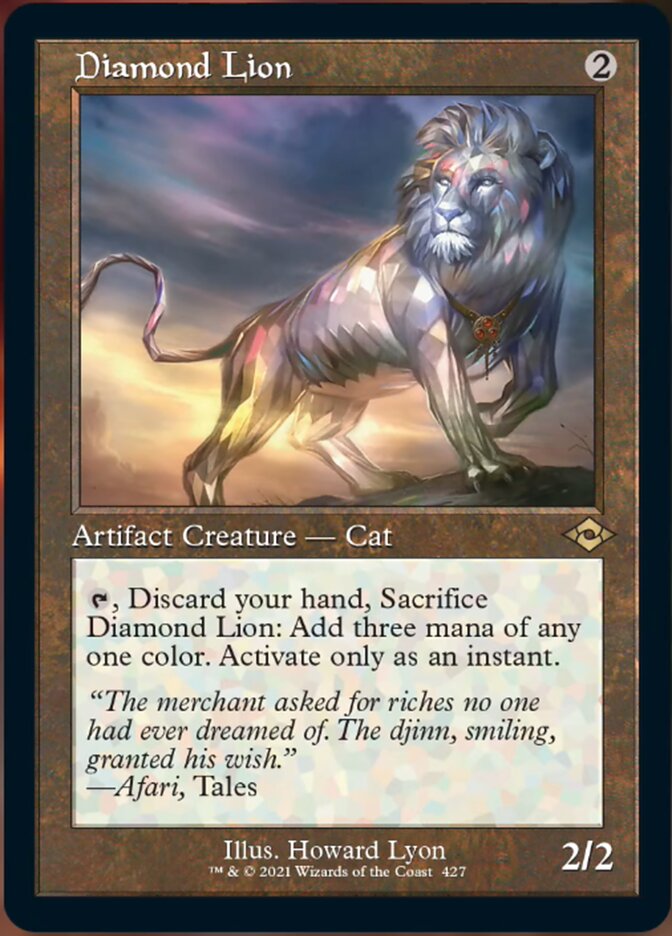 Diamond Lion (Retro Foil Etched) [Modern Horizons 2] | Exor Games Truro