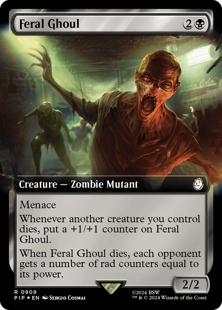 Feral Ghoul (Extended Art) (Surge Foil) [Fallout] | Exor Games Truro