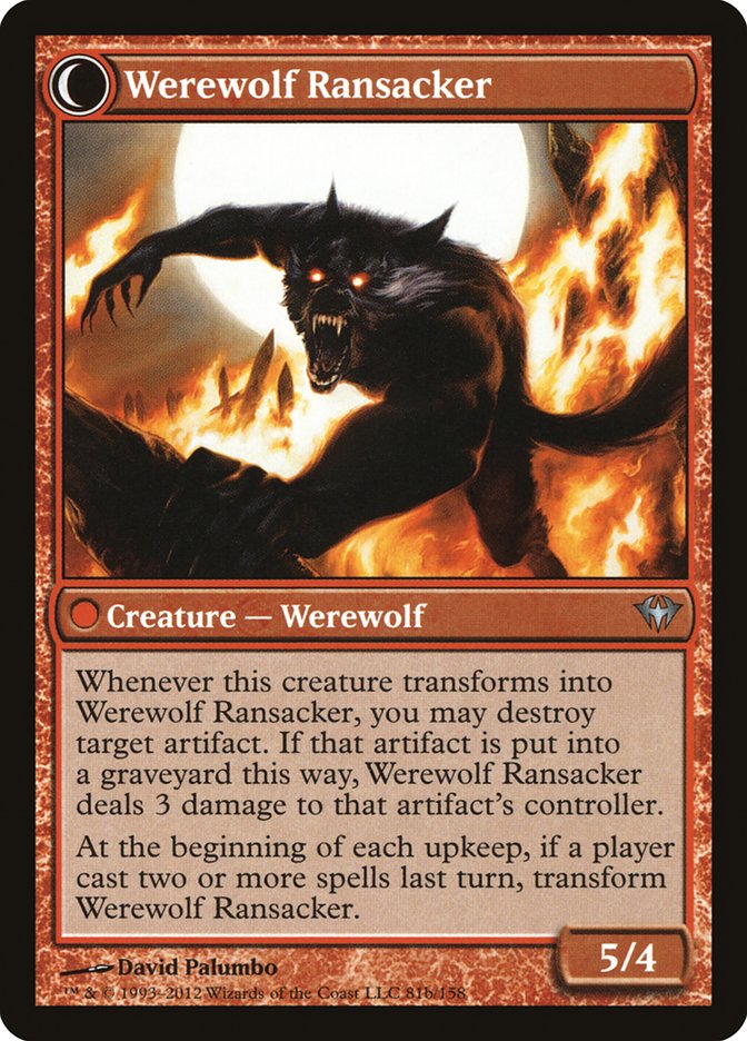 Afflicted Deserter // Werewolf Ransacker [Dark Ascension] | Exor Games Truro