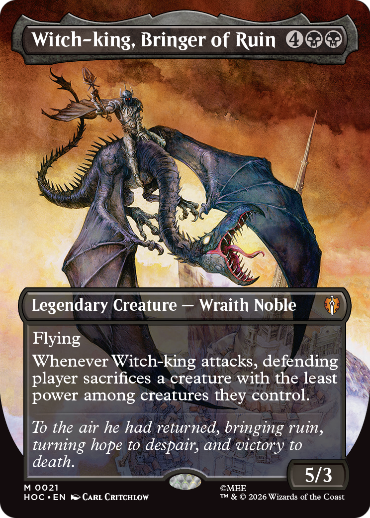 Witch-king, Bringer of Ruin (Borderless) [The Hobbit] | Exor Games Truro