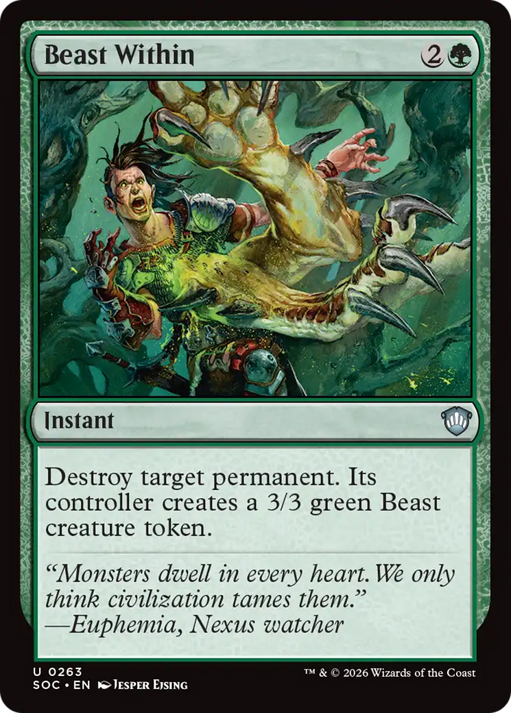 Beast Within [Secrets of Strixhaven Commander] | Exor Games Truro