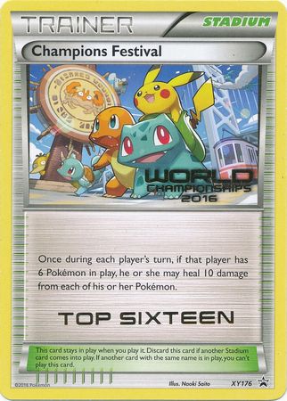 Champions Festival 2016 Top Sixteen (XY176) [XY: Black Star Promos] | Exor Games Truro