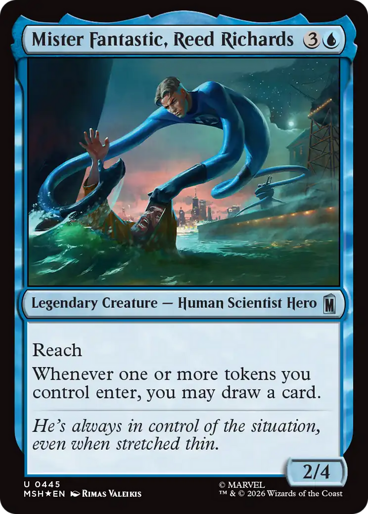 Mister Fantastic, Reed Richards (Surge Foil) [Marvel Super Heroes] | Exor Games Truro