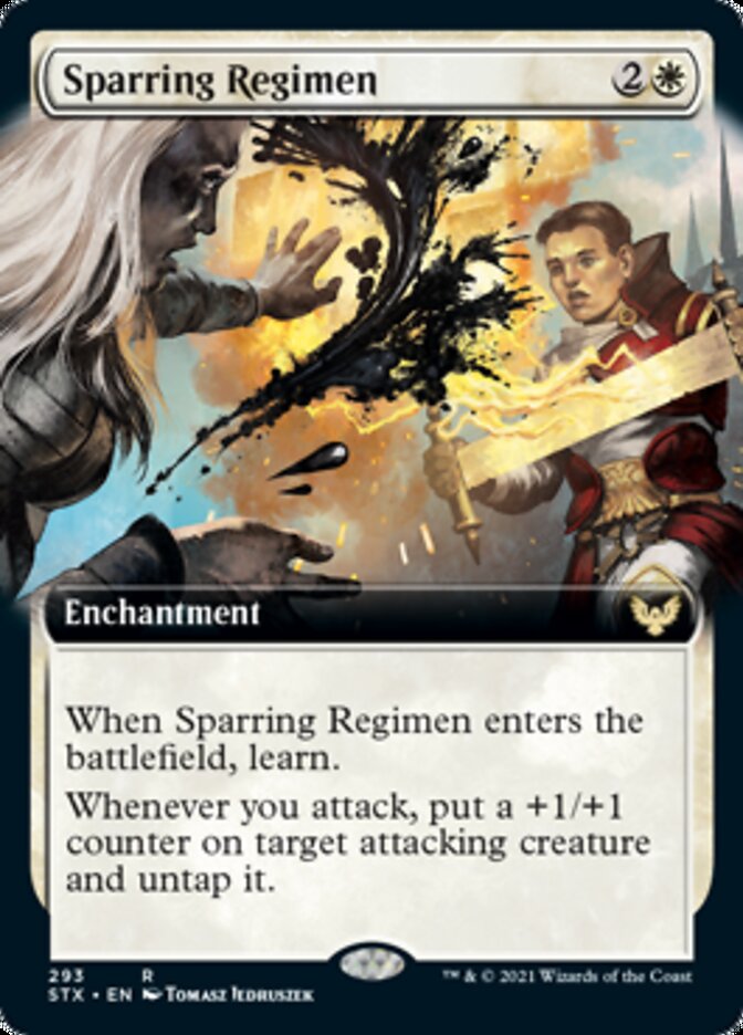 Sparring Regimen (Extended Art) [Strixhaven: School of Mages] | Exor Games Truro