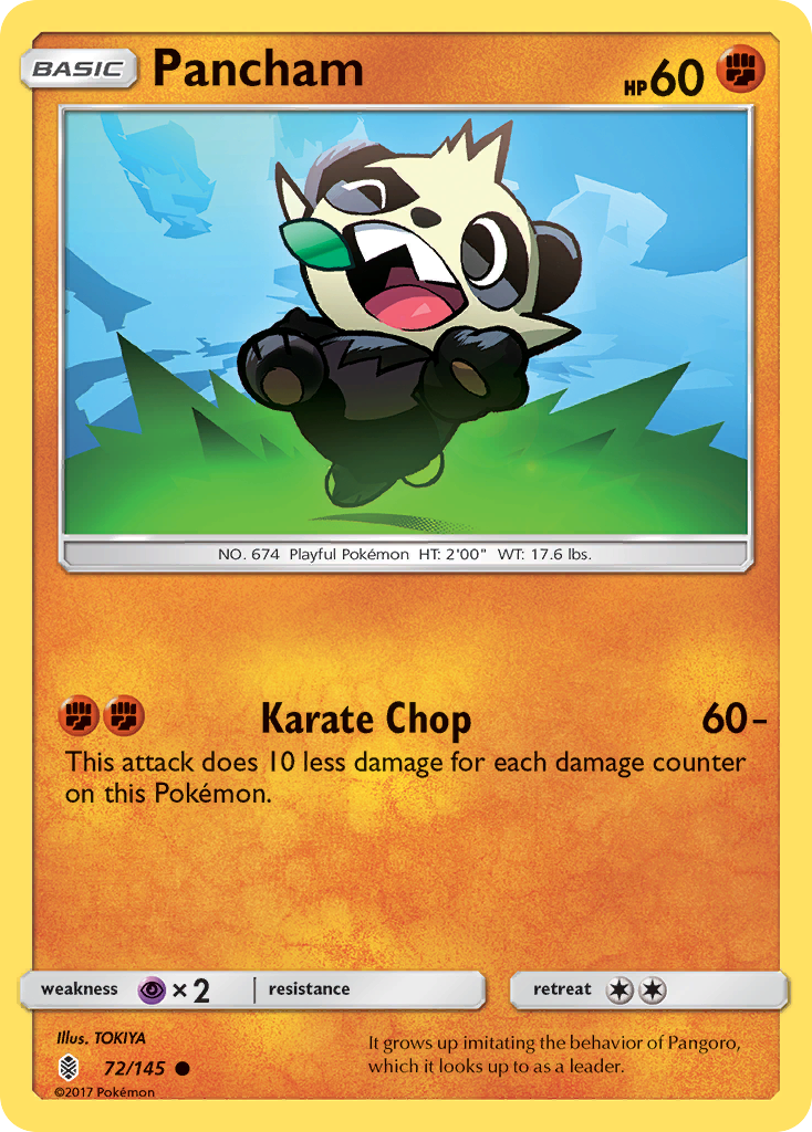 Pancham (72/145) [Sun & Moon: Guardians Rising] | Exor Games Truro