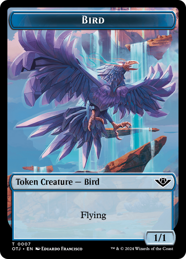 Bird // Plot Double-Sided Token [Outlaws of Thunder Junction Tokens] | Exor Games Truro