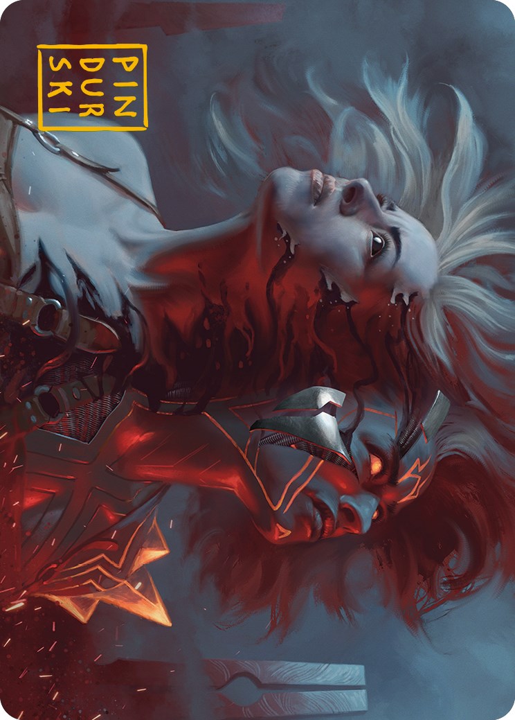 Thrill of Possibility Art Card (Gold-Stamped Signature) [Phyrexia: All Will Be One Art Series] | Exor Games Truro