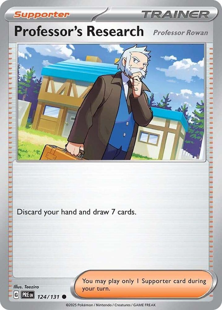 Professor's Research (124/131) [Professor Rowan] [Scarlet & Violet: Prismatic Evolutions] | Exor Games Truro