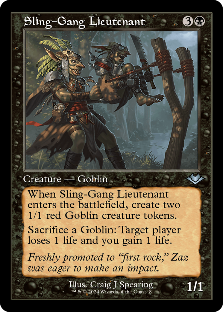 Sling-Gang Lieutenant (Retro) [Modern Horizons] | Exor Games Truro