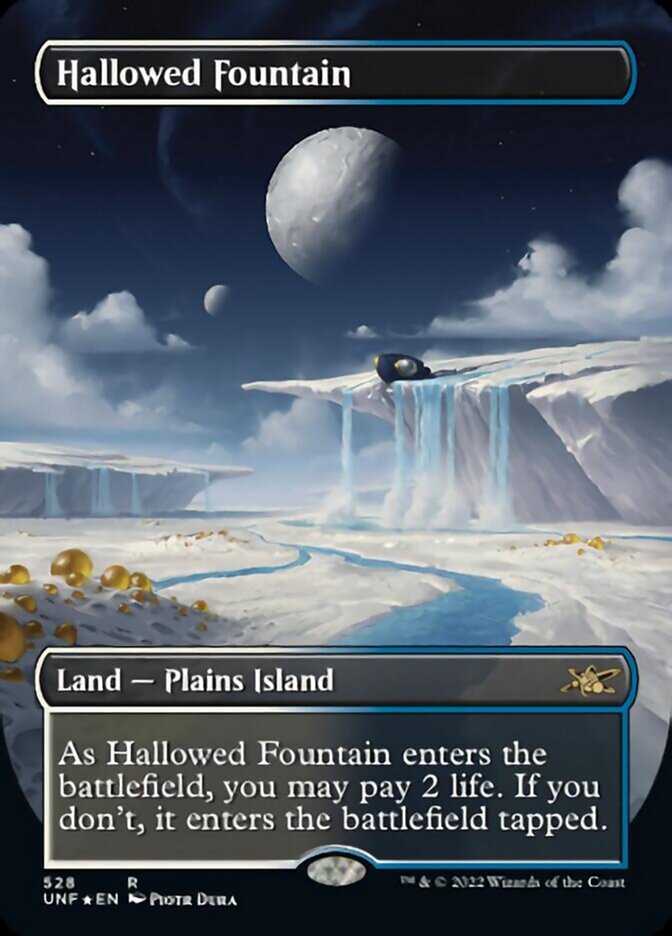 Hallowed Fountain (Borderless) (Galaxy Foil) [Unfinity] | Exor Games Truro