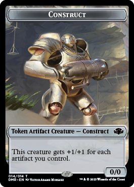 Insect // Construct Double-Sided Token [Dominaria Remastered Tokens] | Exor Games Truro