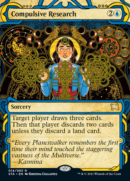 Compulsive Research (Foil Etched) [Strixhaven: School of Mages Mystical Archive] | Exor Games Truro