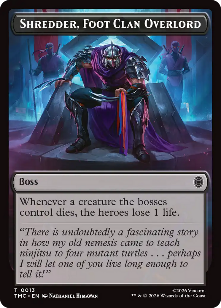Shredder, Foot Clan Overlord [Teenage Mutant Ninja Turtles Commander Tokens] | Exor Games Truro