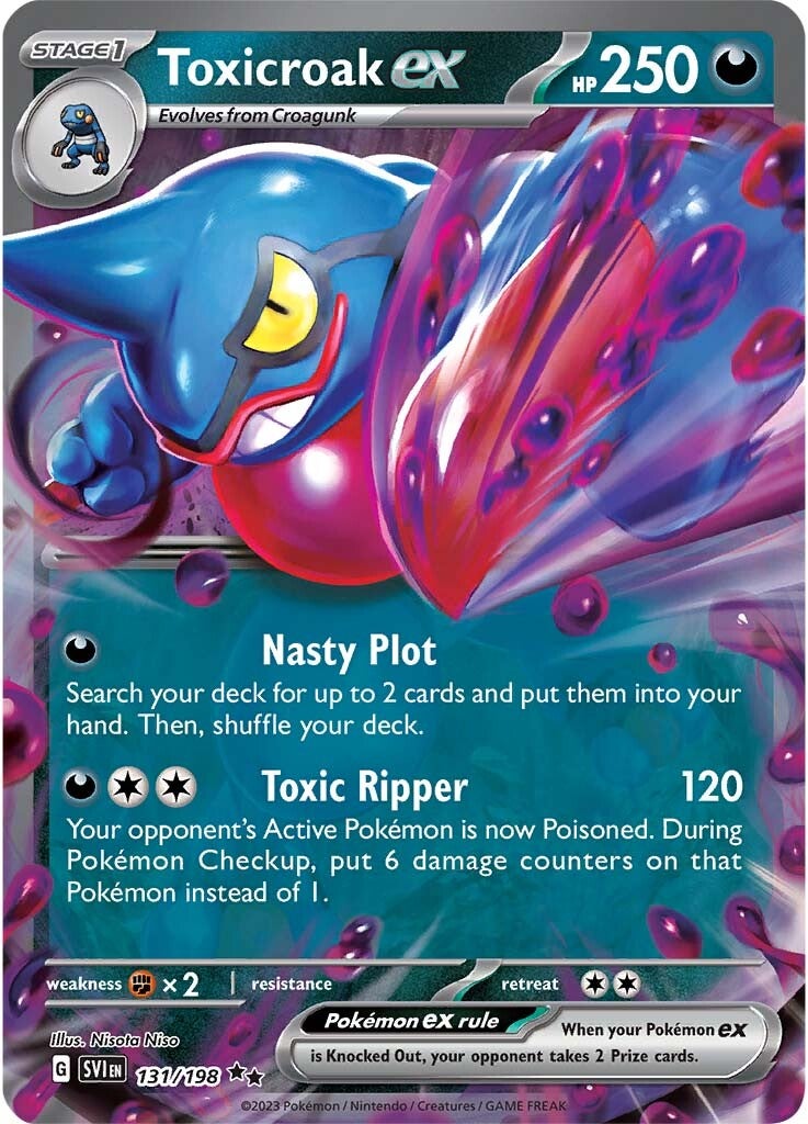 Toxicroak ex (131/198) [Scarlet & Violet: Base Set] | Exor Games Truro
