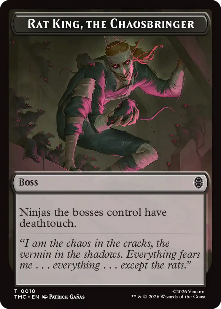 Rat King, The Chaosbringer [Teenage Mutant Ninja Turtles Commander Tokens] | Exor Games Truro