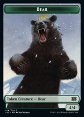 Bear // Monk Double-Sided Token [Double Masters 2022 Tokens] | Exor Games Truro