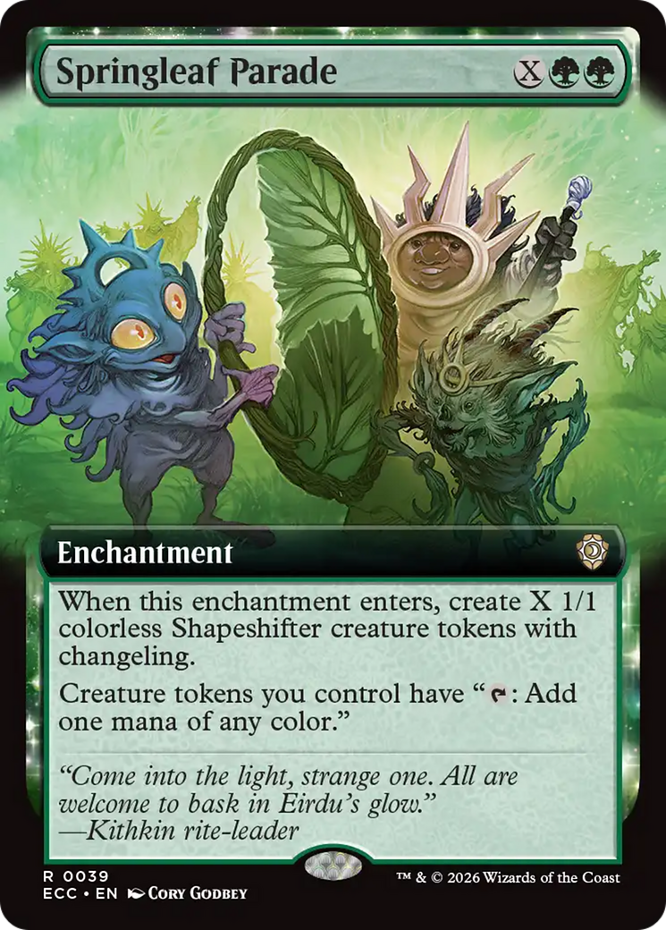 Springleaf Parade (Extended Art) [Lorwyn Eclipsed Commander] | Exor Games Truro