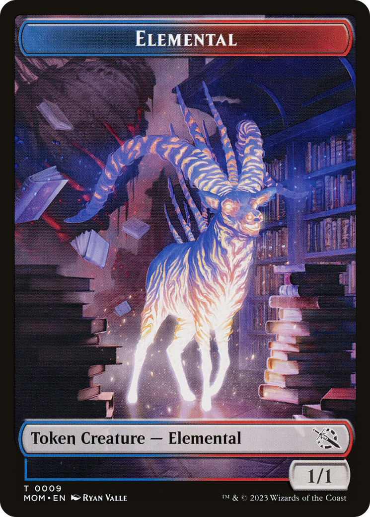 Elemental (09) // Spirit (13) Double-Sided Token [March of the Machine Tokens] | Exor Games Truro