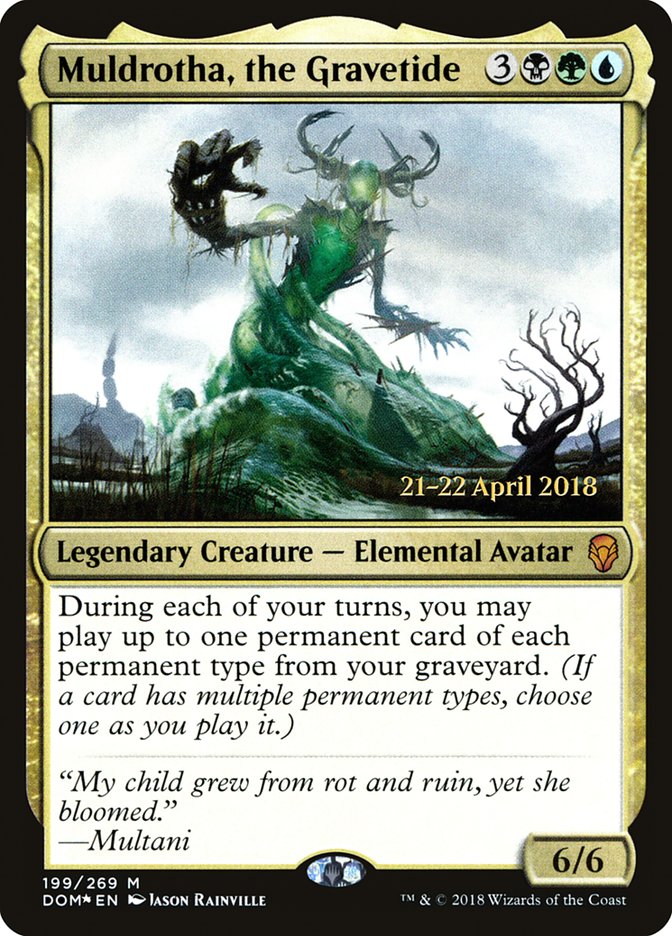 Muldrotha, the Gravetide [Dominaria Prerelease Promos] | Exor Games Truro