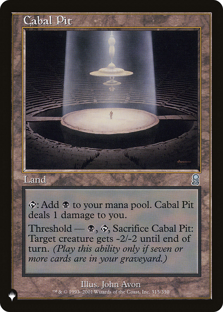 Cabal Pit [The List] | Exor Games Truro