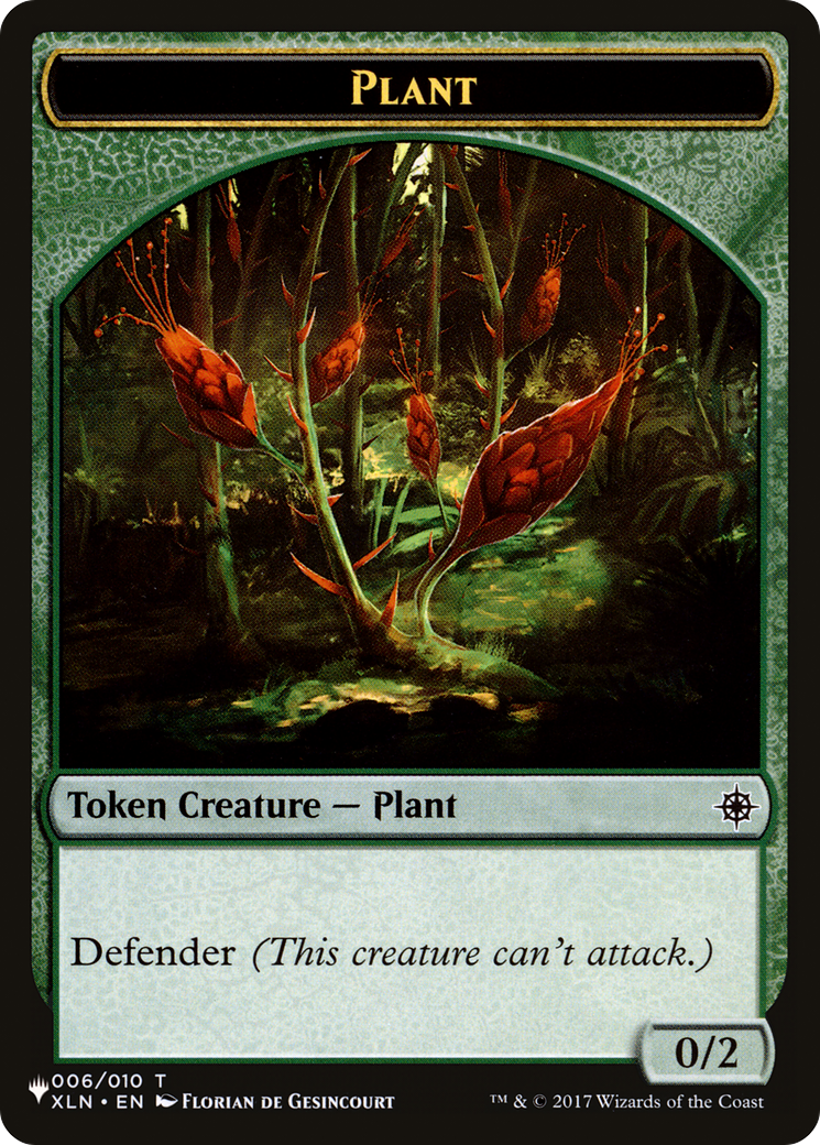 Food // Plant Double-Sided Token [The List] | Exor Games Truro