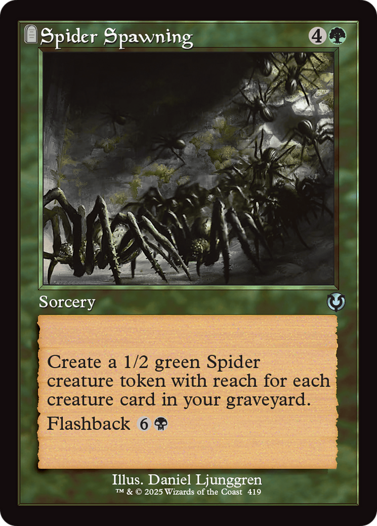 Spider Spawning (Retro Frame) [Innistrad Remastered] | Exor Games Truro