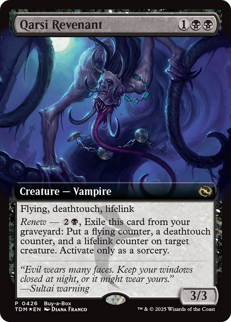 Qarsi Revenant (Extended Art) (Buy-A-Box) [Tarkir: Dragonstorm Promos] | Exor Games Truro