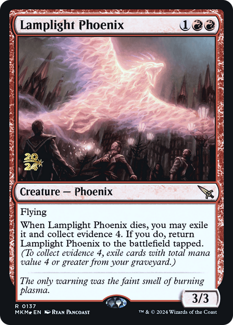 Lamplight Phoenix [Murders at Karlov Manor Prerelease Promos] | Exor Games Truro