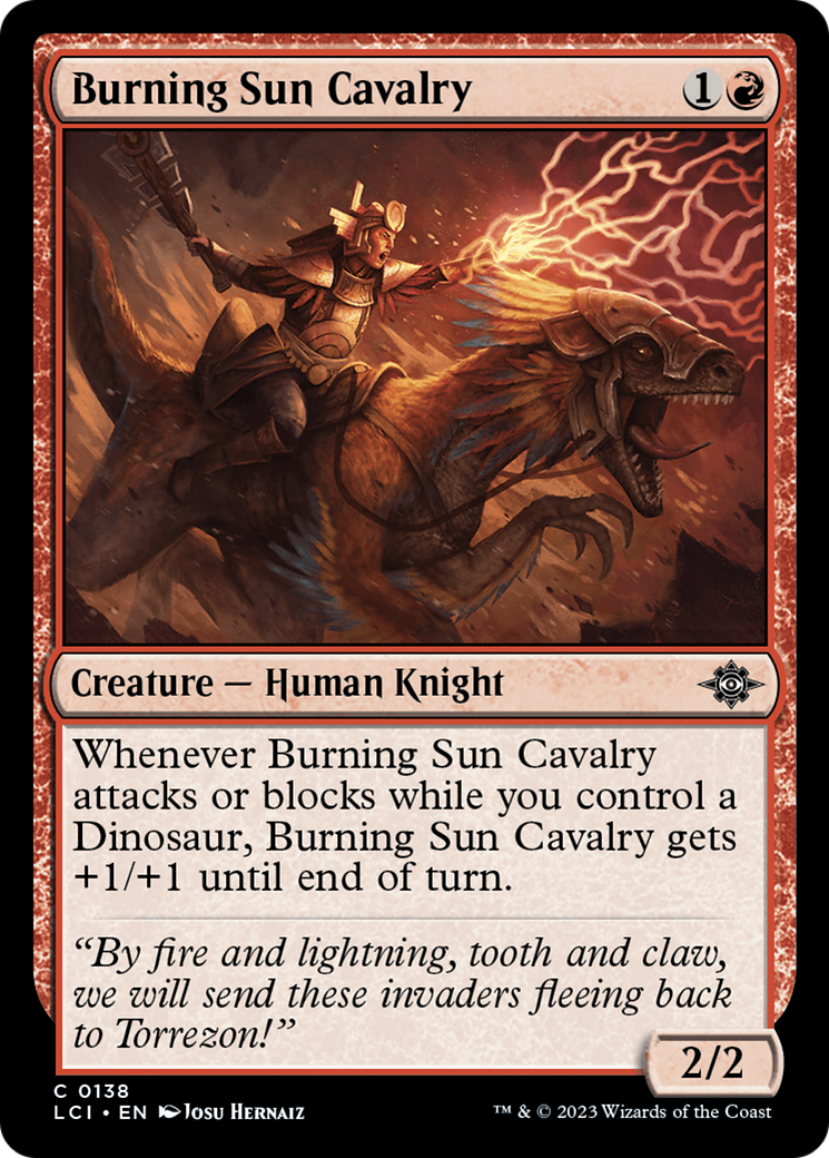 Burning Sun Cavalry [The Lost Caverns of Ixalan] | Exor Games Truro
