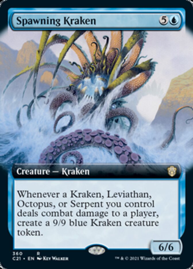 Spawning Kraken (Extended Art) [Commander 2021] | Exor Games Truro