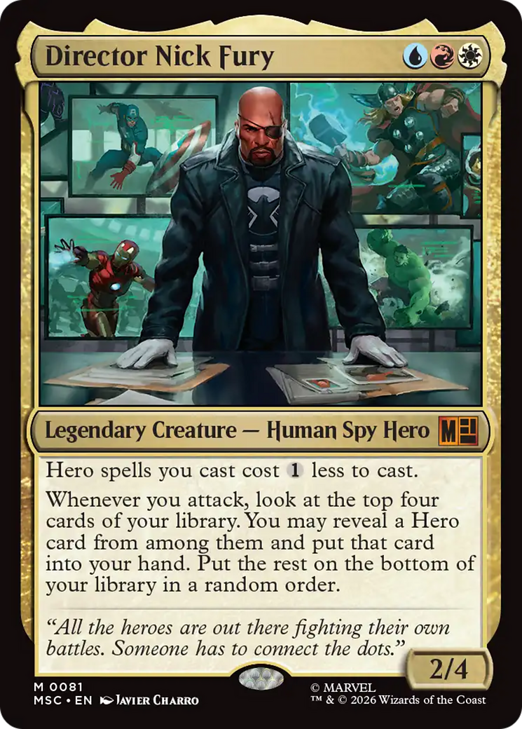 Director Nick Fury (Surge Foil) [Marvel Super Heroes Commander] | Exor Games Truro