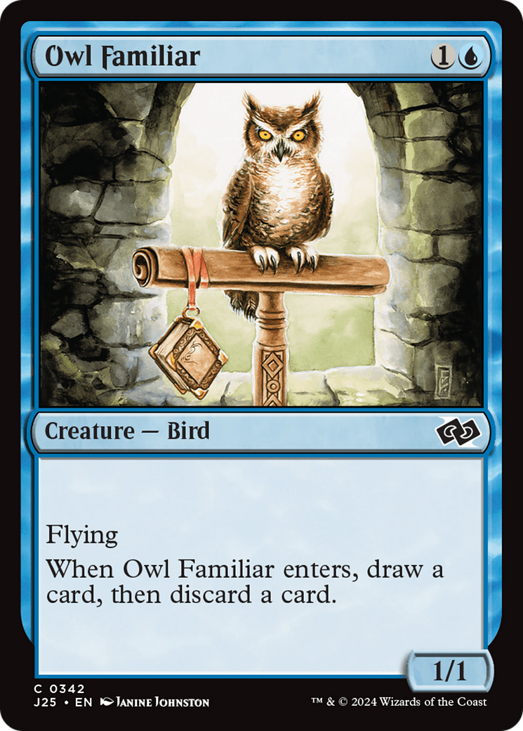 Owl Familiar [Foundations Jumpstart] | Exor Games Truro